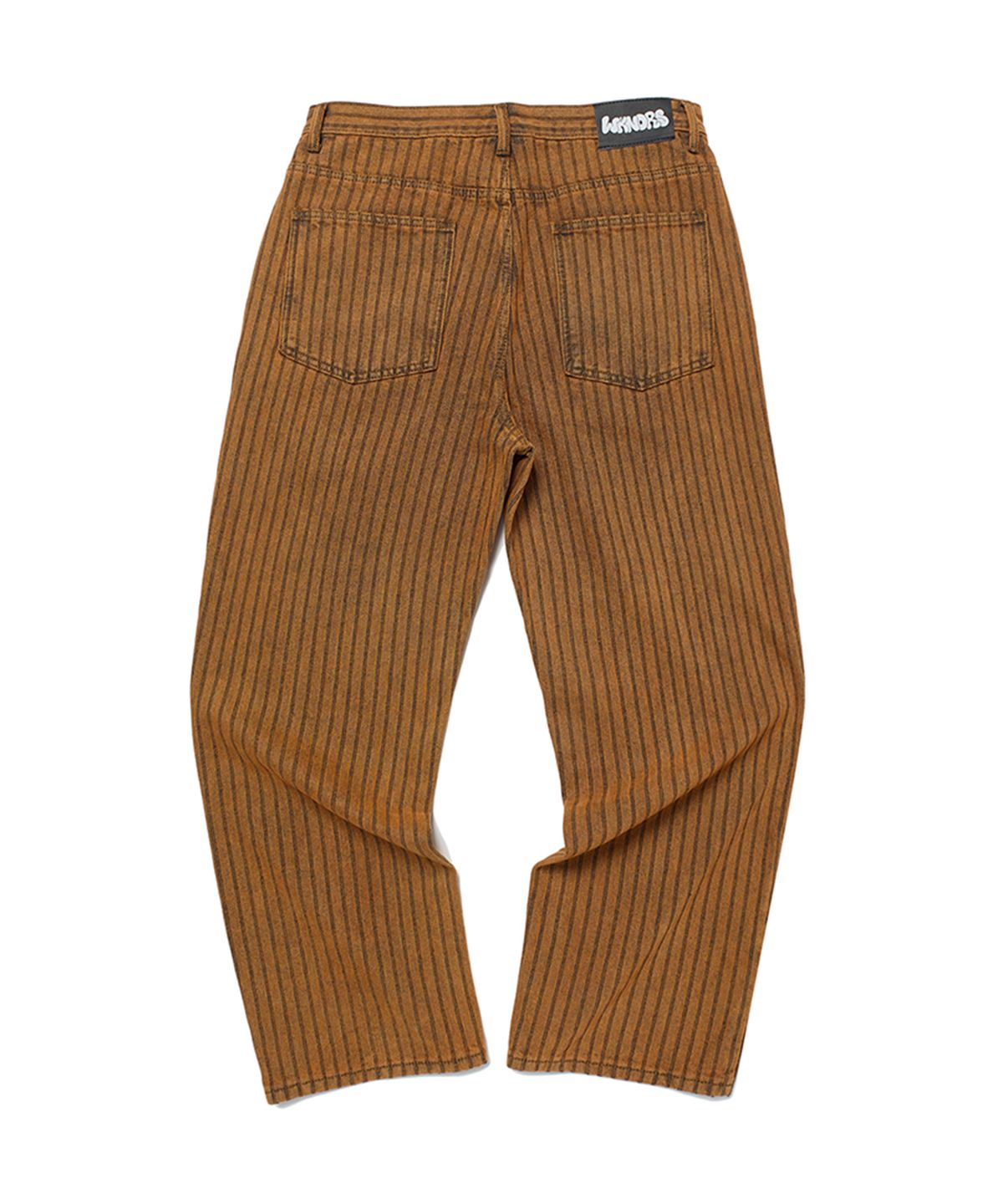 위캔더스(WKNDRS) STRIPE DENIM PANTS (ORANGE)