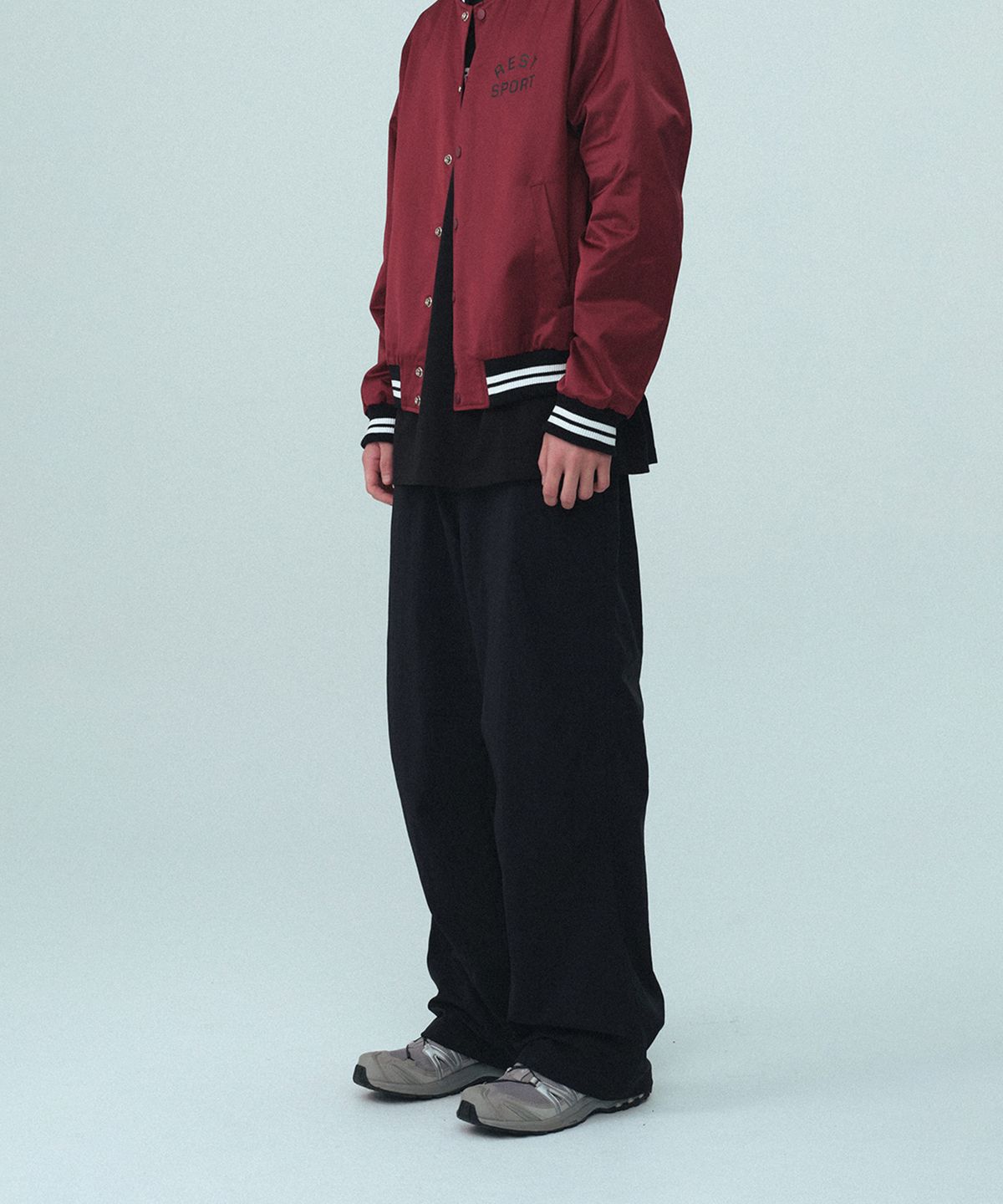 레스트앤레크레이션(REST&RECREATION) NYLON PARACHUTE PANTS - BLACK