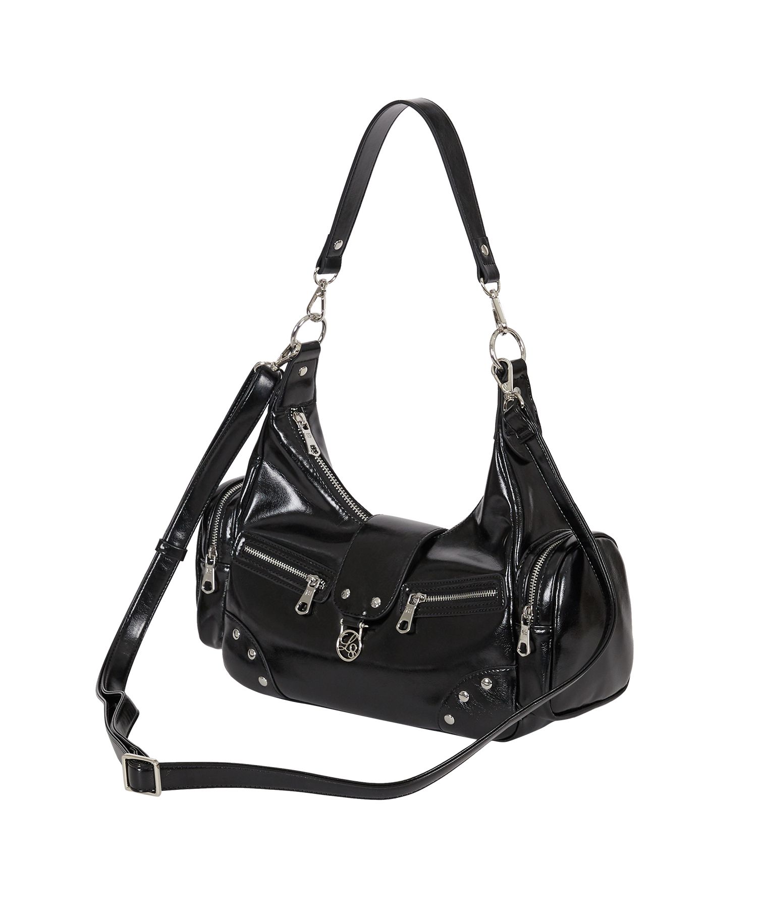 [ILLIGO] LUBY STUD SHOULDER BAG RD / 追跡可 MUSINSA公式 | ILLIGO Ruby Stud Shoulder Bag Black