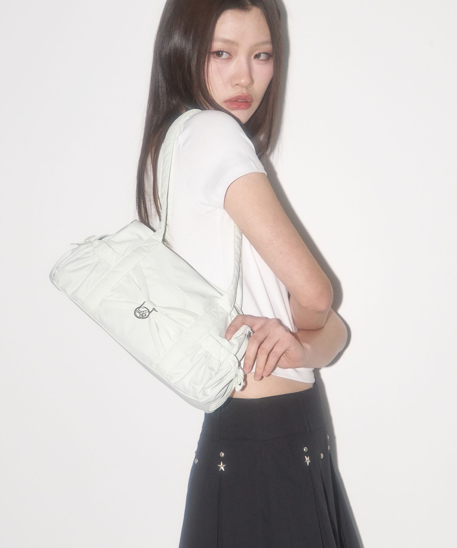 ●ILLIGO● Bow Forty Mini Duffle Bag Flower 25SPBAG01FL MUSINSA | ILLIGO Bow Forty Mini Duffle Bag Flower