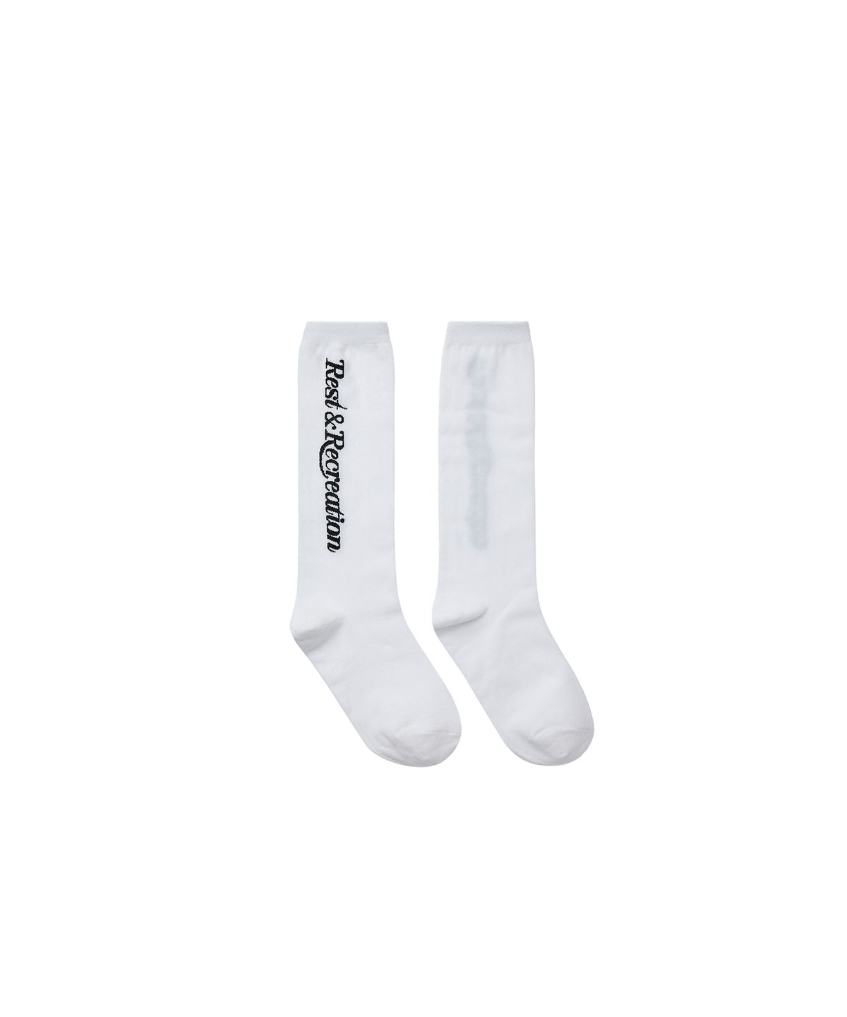 레스트앤레크레이션(REST&RECREATION) LOGO HIGH SOCKS - WHITE