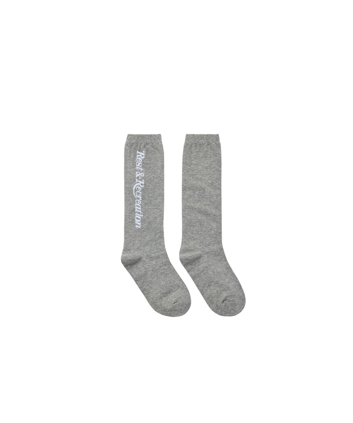 레스트앤레크레이션(REST&RECREATION) LOGO HIGH SOCKS - GREY