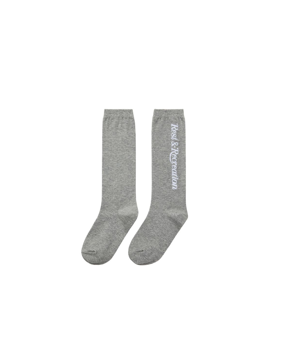 레스트앤레크레이션(REST&RECREATION) LOGO HIGH SOCKS - GREY