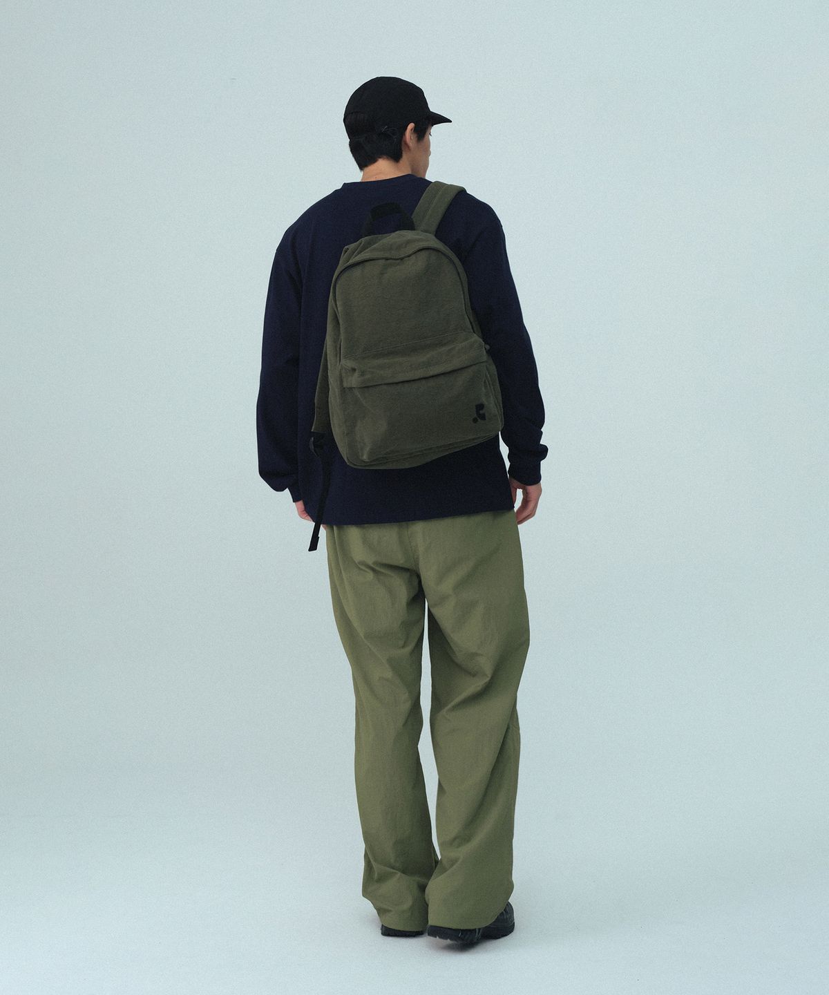 레스트앤레크레이션(REST&RECREATION) WASHED COTTON BACKPACK - KHAKI