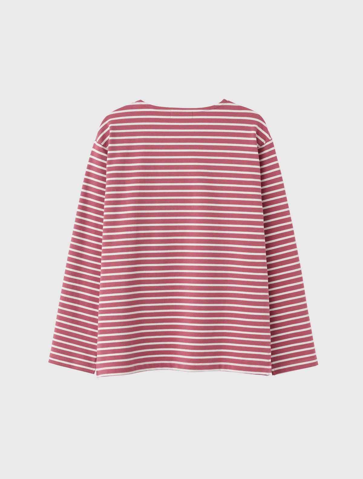 제너럴아이디어(GENERALIDEA) UNISEX 롱슬리브 보더 티셔츠 [MAUVE PINK] / SBE1U01003