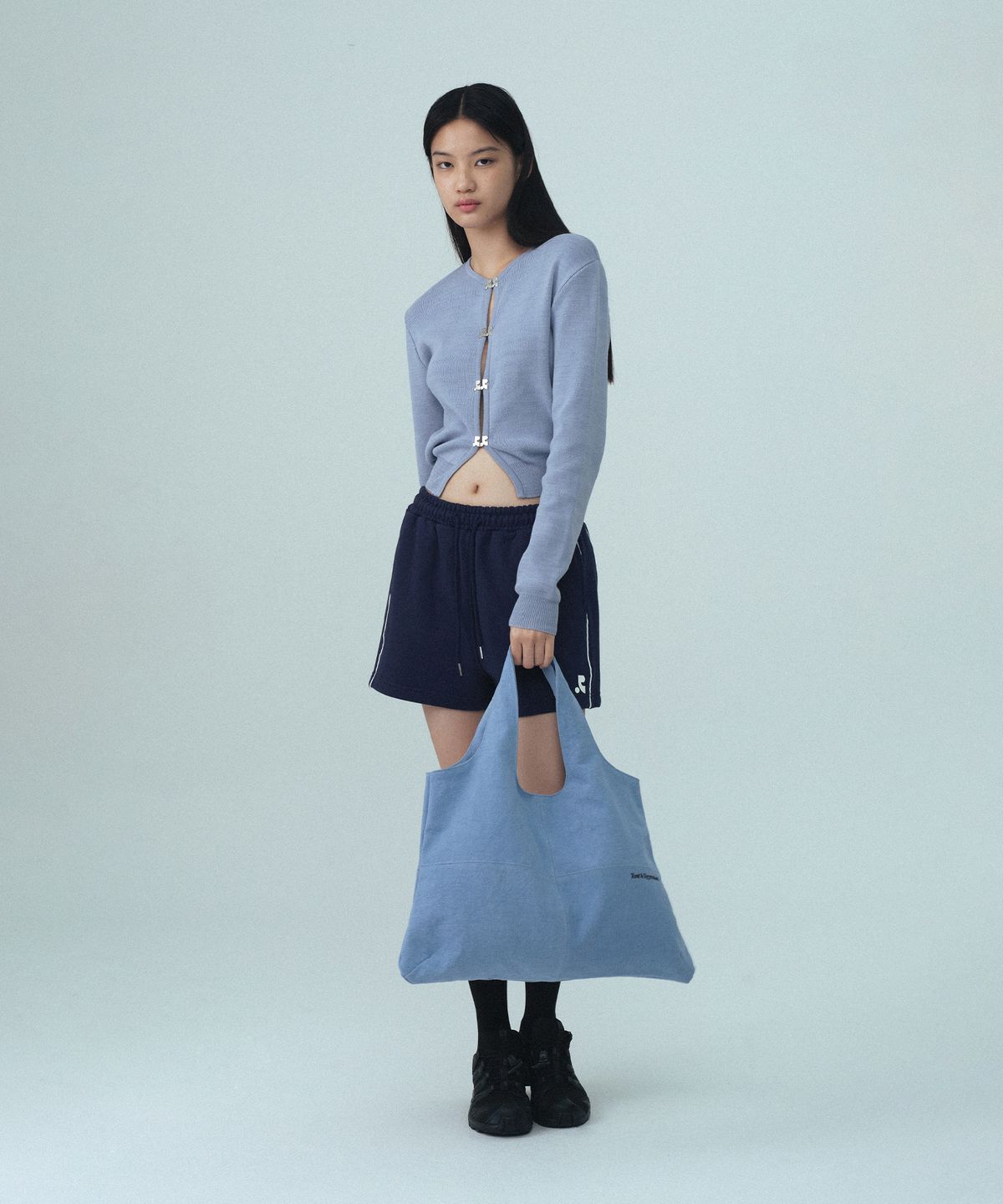 레스트앤레크레이션(REST&RECREATION) COTTON SHOULDER BAG - SKY BLUE