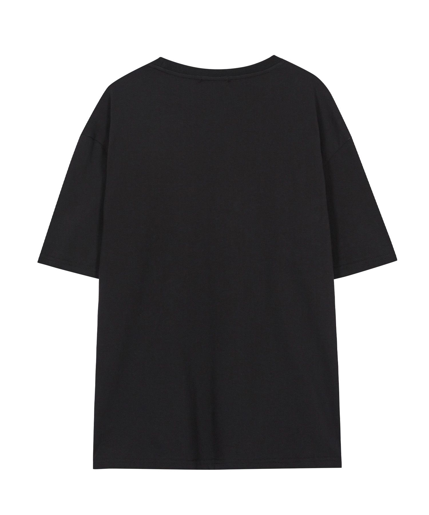 MUSINSA | ILLIGO Milky Way Overfit T-Shirt Black