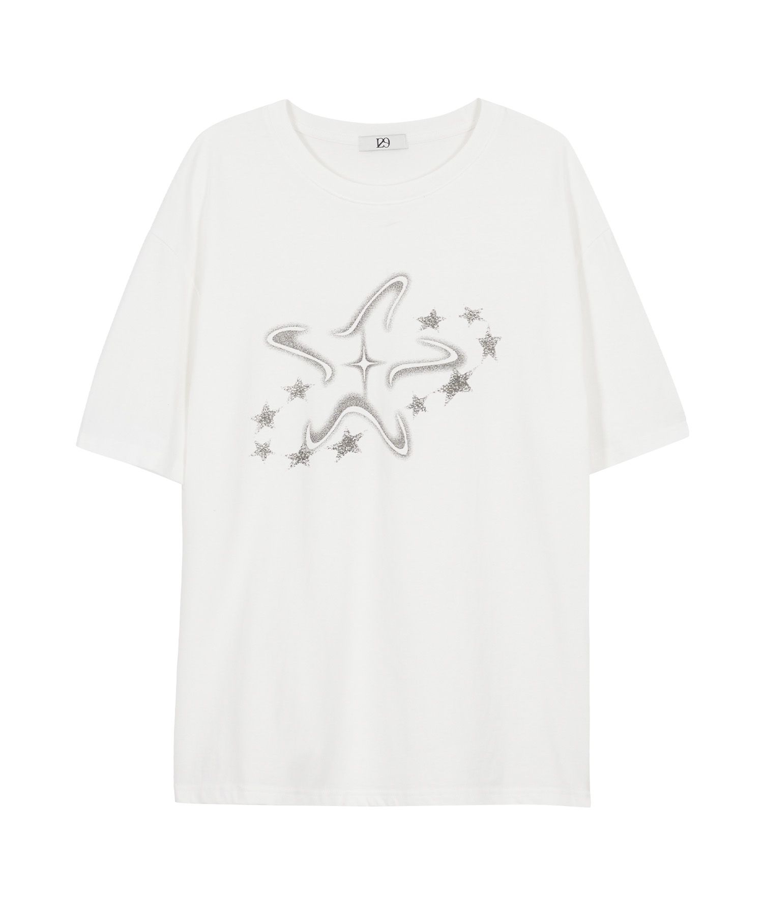MUSINSA | ILLIGO Milky Way Overfit T-Shirt White