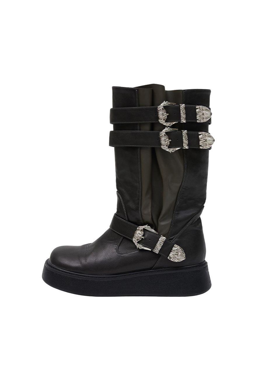 ロングブーツ Leey WESTERN BUCKLE FOLDING BOOTS DARK KHAKI MUSINSA | L.E.E.Y WESTERN BUCKLE FOLDING BOOTS DARK KHAKI