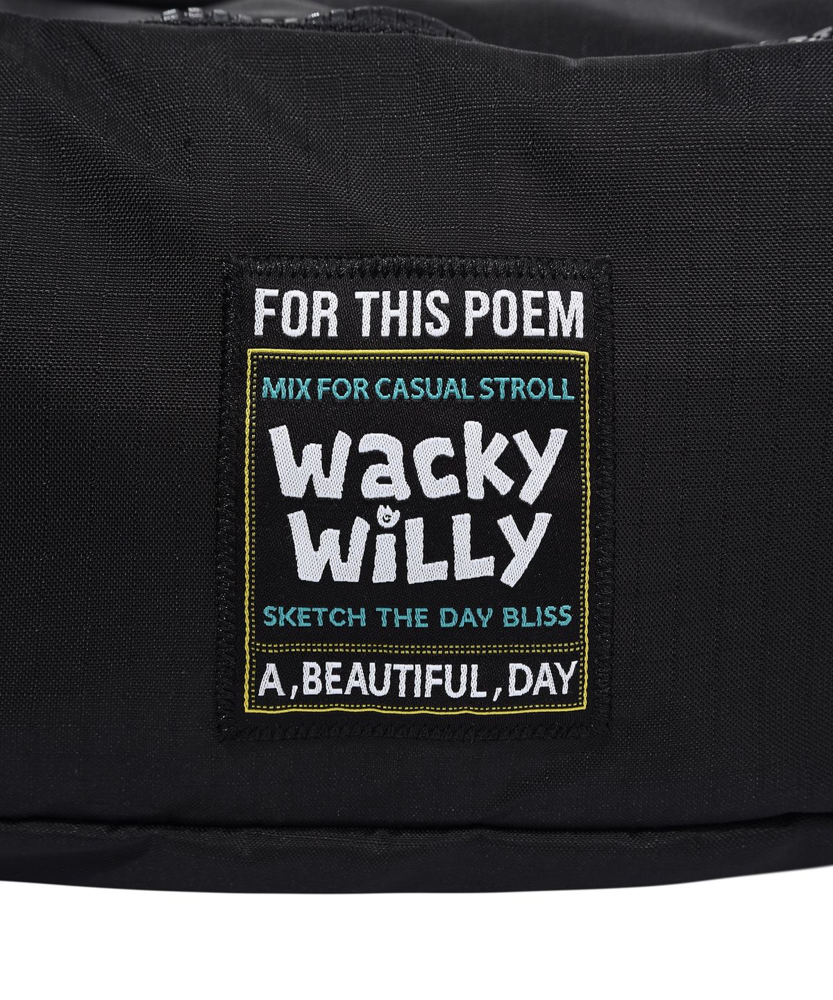 와키윌리(WACKY WILLY) 스트링 드로우 슬링백 블랙