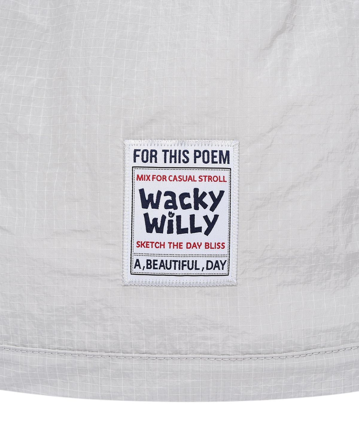 와키윌리(WACKY WILLY) 스트링 드로우 라이트 백팩 그레이