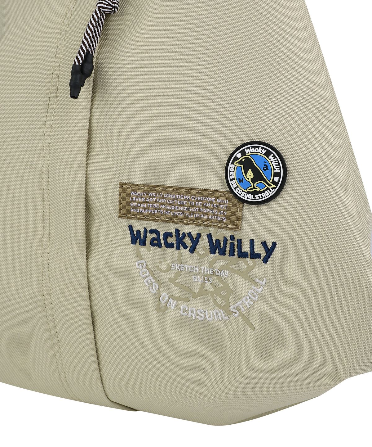 와키윌리(WACKY WILLY) 와키윌리 데일리 슬링백 베이지