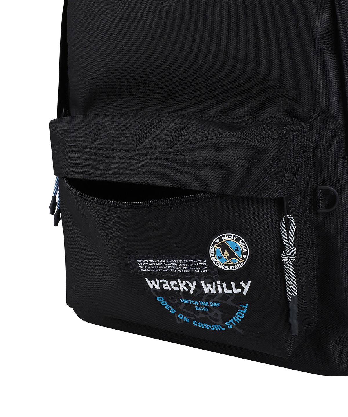 와키윌리(WACKY WILLY) 와키윌리 데일리 백팩 블랙