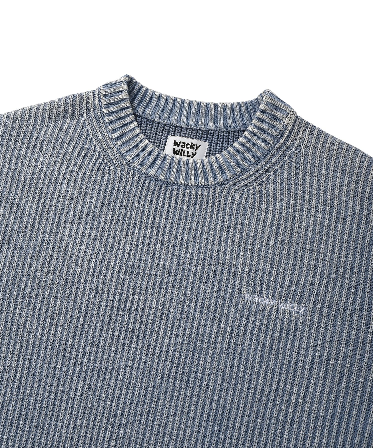 ニット・セーター WACKY WILLY One-point short sleeve pullover knit MUSINSA | WACKY WILLY One-point short sleeve pullover knit green