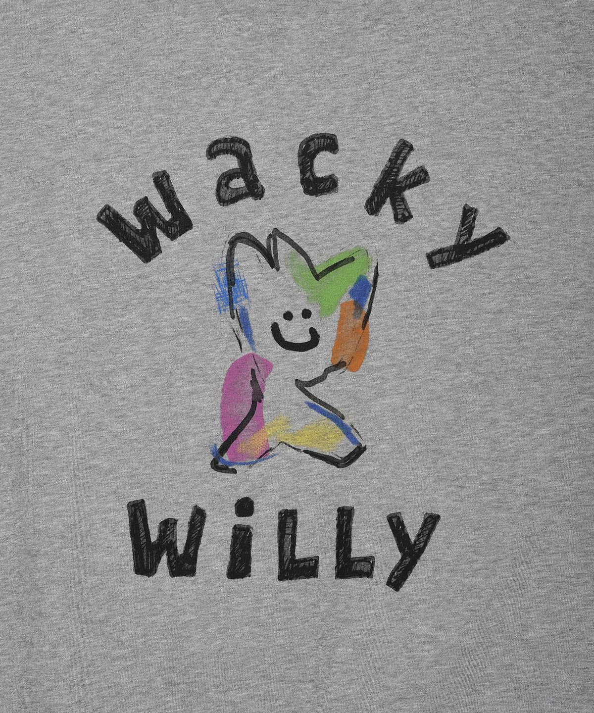 와키윌리(WACKY WILLY) 키키 빅그래픽 맨투맨 그레이
