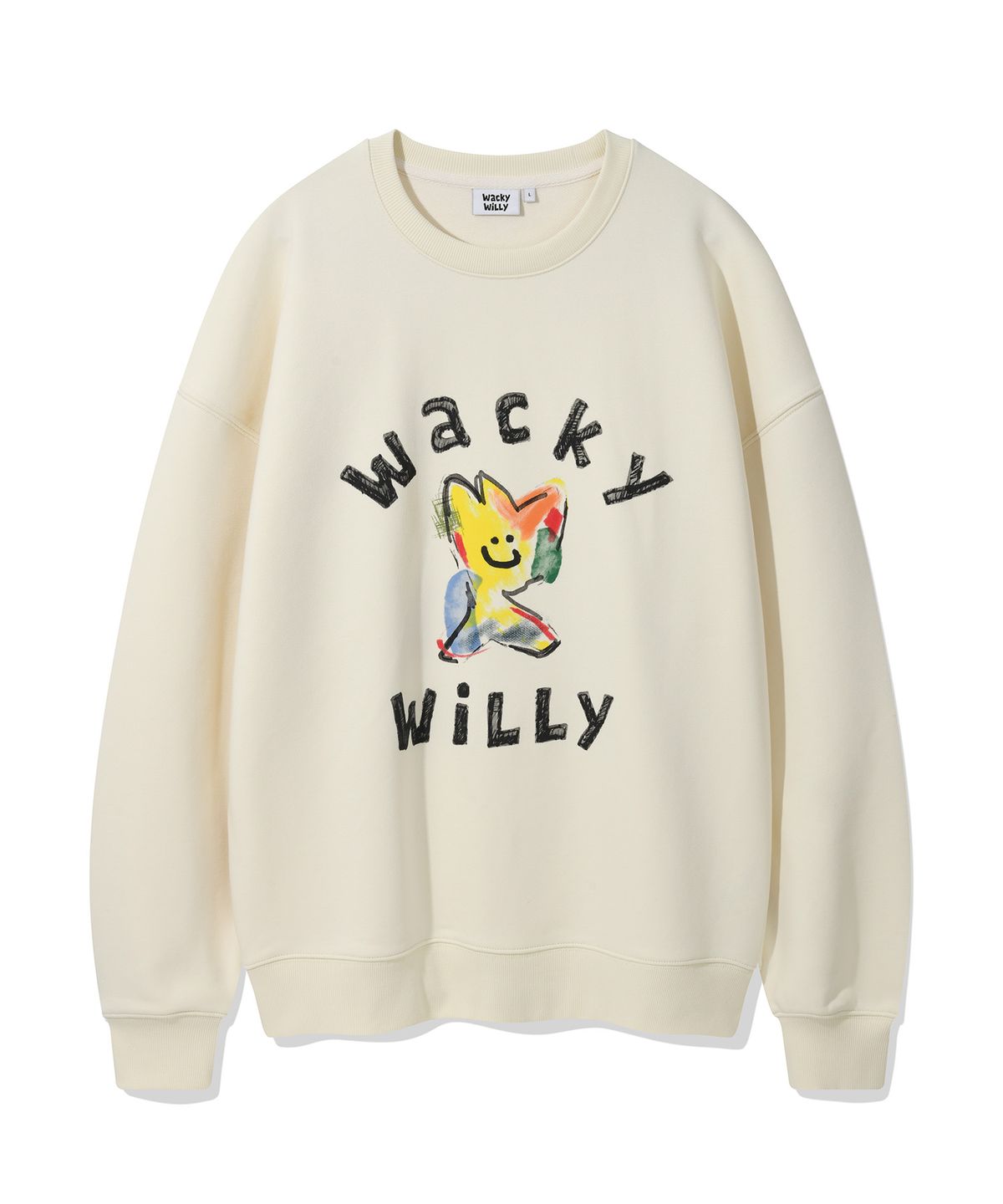와키윌리(WACKY WILLY) 키키 빅그래픽 맨투맨 크림