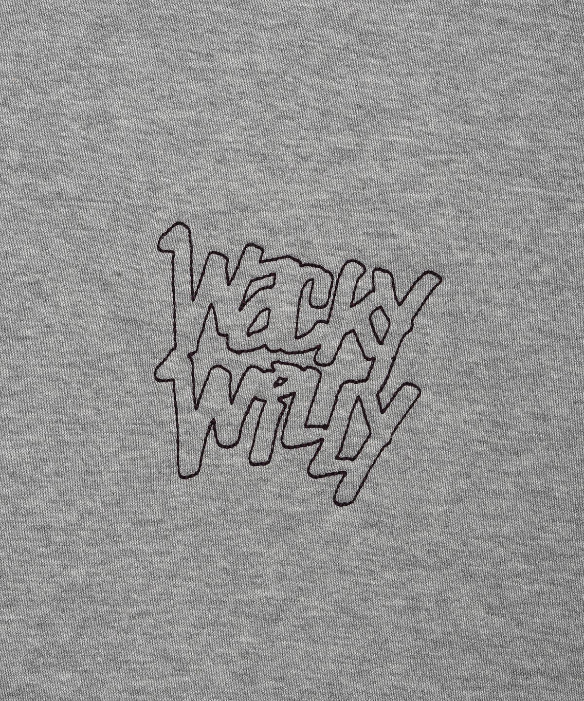 와키윌리(WACKY WILLY) 스티치 레터링 후드 그레이