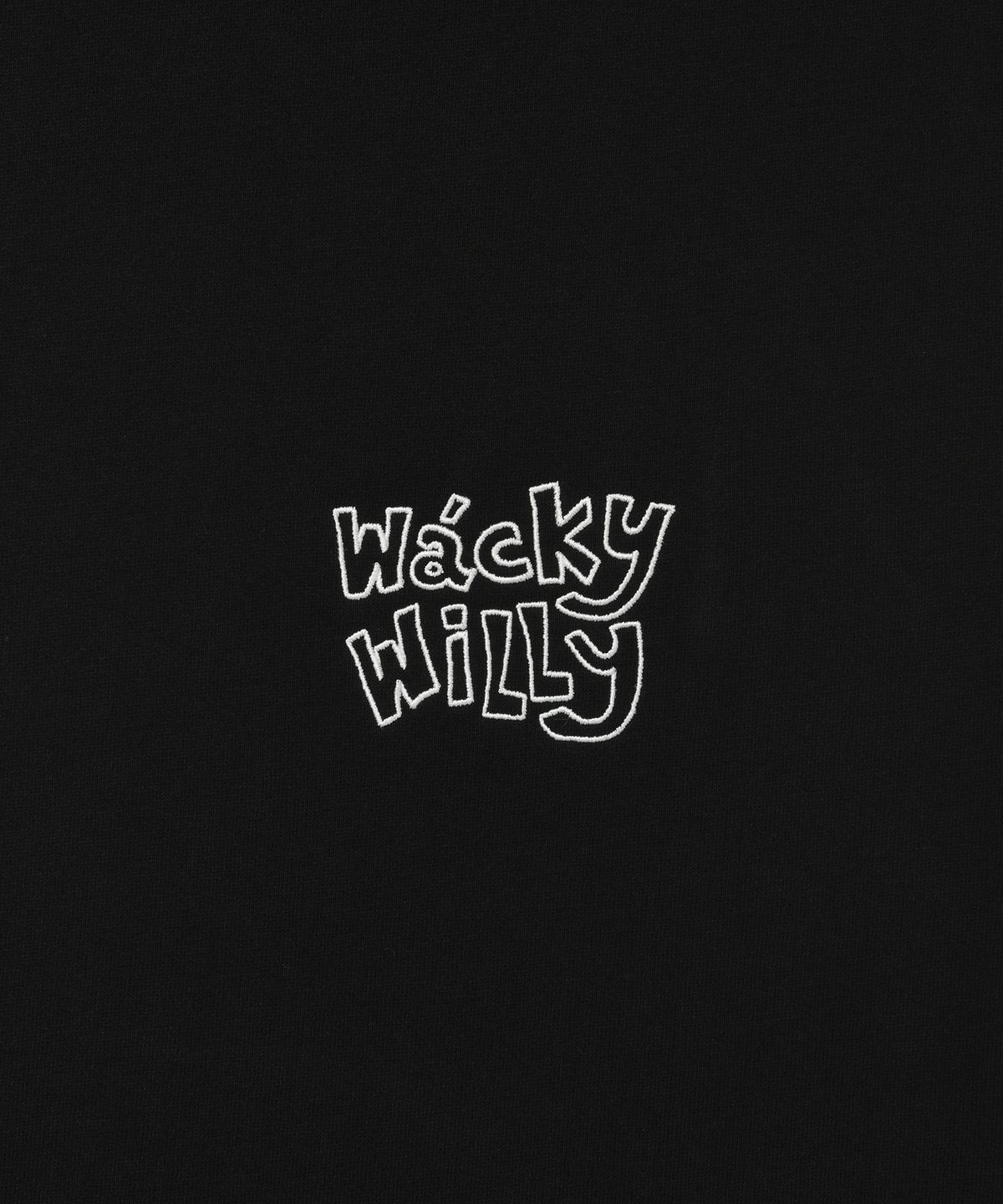 와키윌리(WACKY WILLY) 키키 올오버 그래픽 스웻 팬츠 블랙