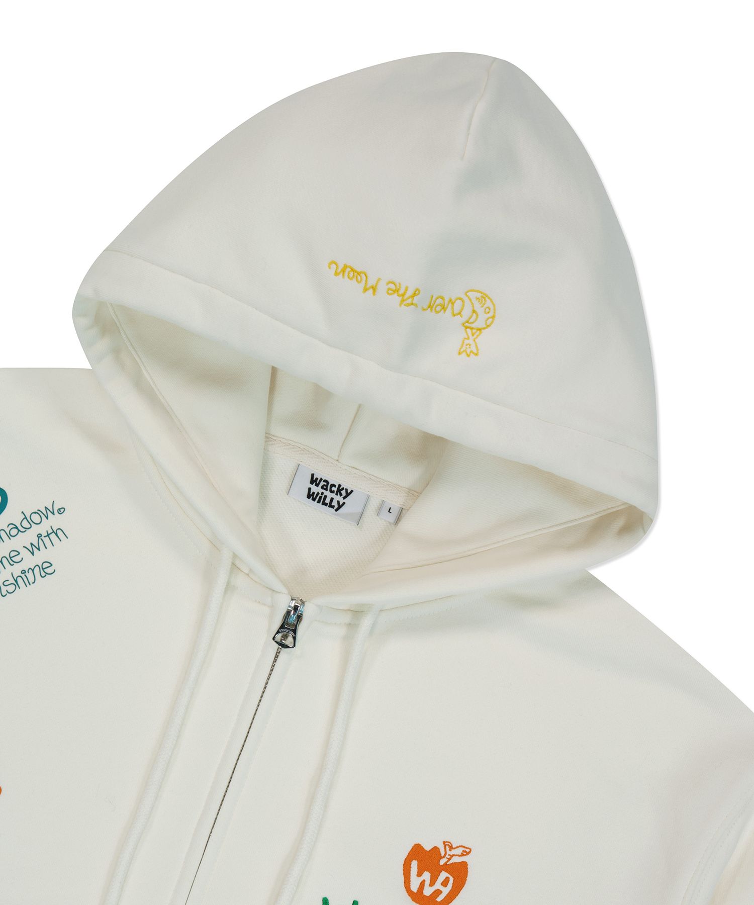 MUSINSA公式 | WACKY WILLY Kiki All Over Graffiti Hoodie Cream