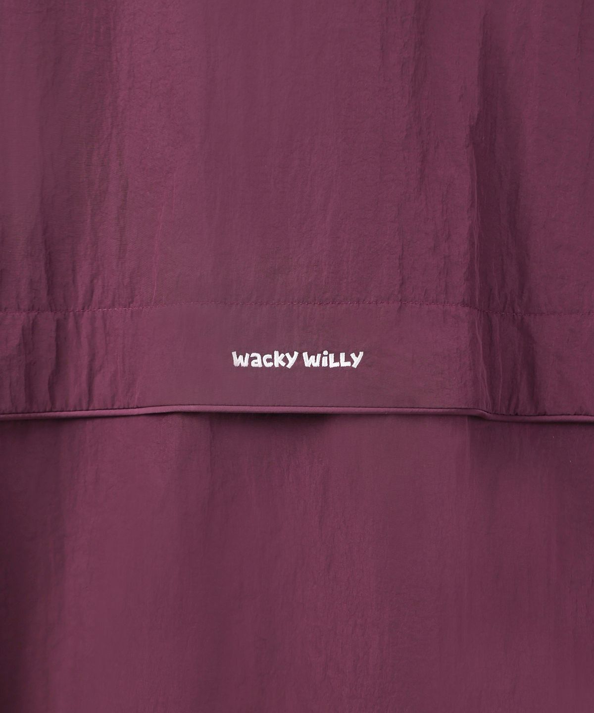 와키윌리(WACKY WILLY) 화섬 하이넥 풀집업 점퍼 퍼플