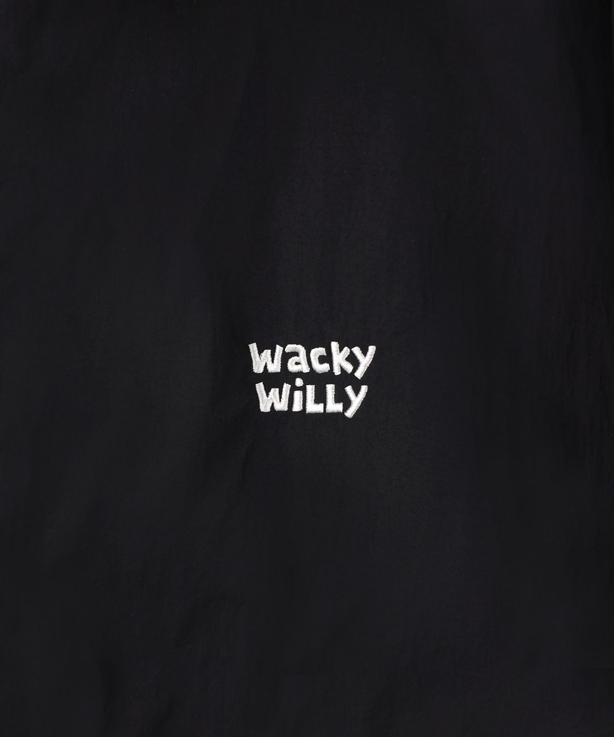 와키윌리(WACKY WILLY) 화섬 하이넥 풀집업 점퍼 블랙