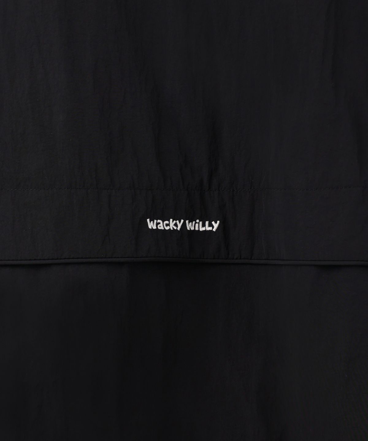 와키윌리(WACKY WILLY) 화섬 하이넥 풀집업 점퍼 블랙