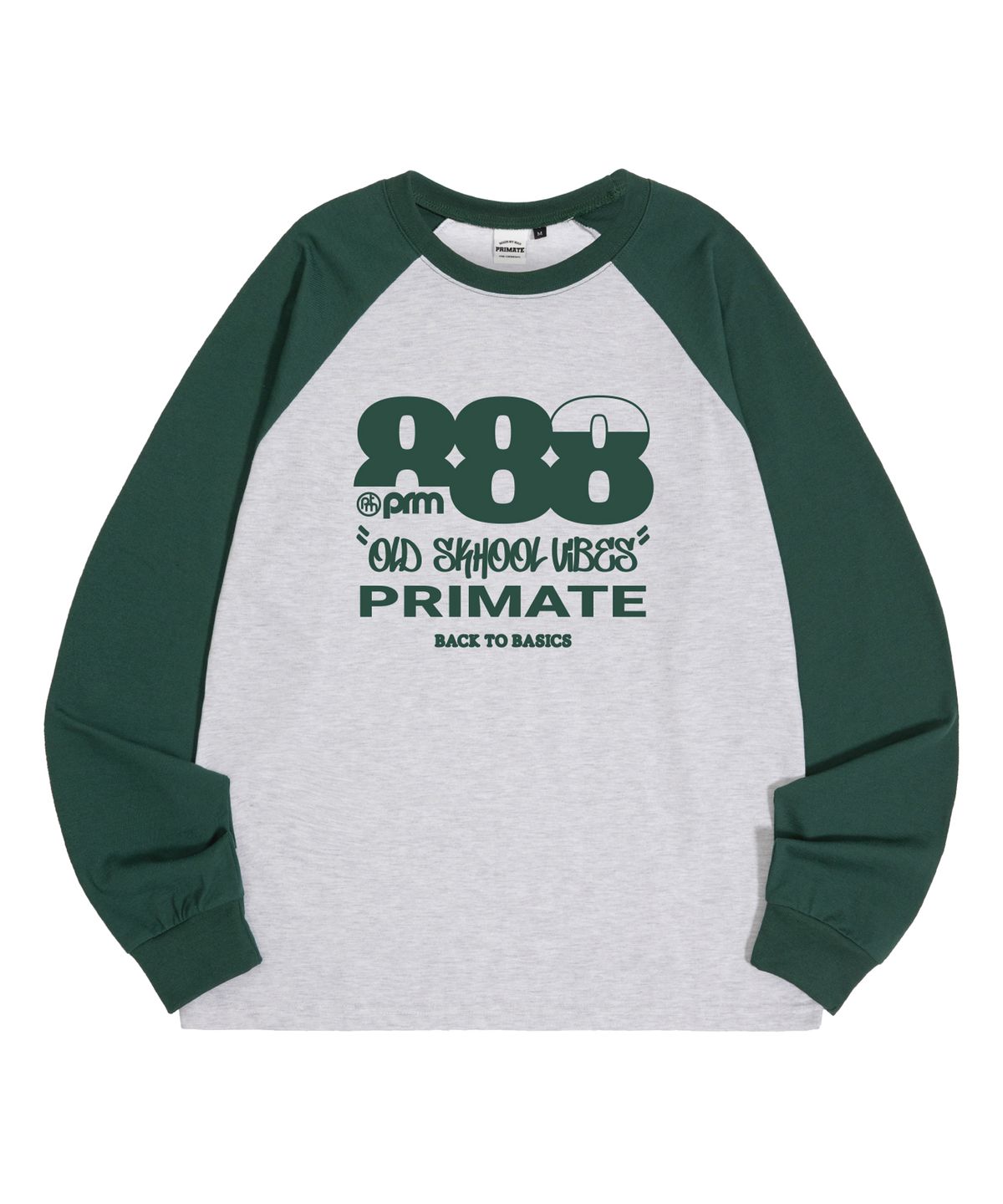 프라임에이트(PRIMATE) VIBES 오버핏 래글런 롱 슬리브 5 COLORS