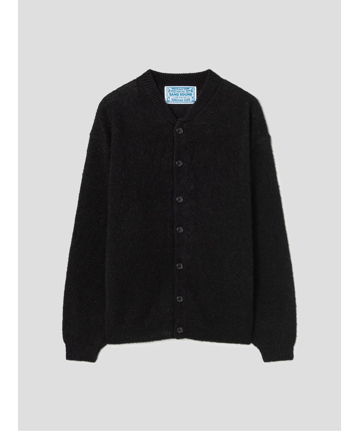 샌드 사운드(SAND SOUND) Solid UNeck Cardigan  Black