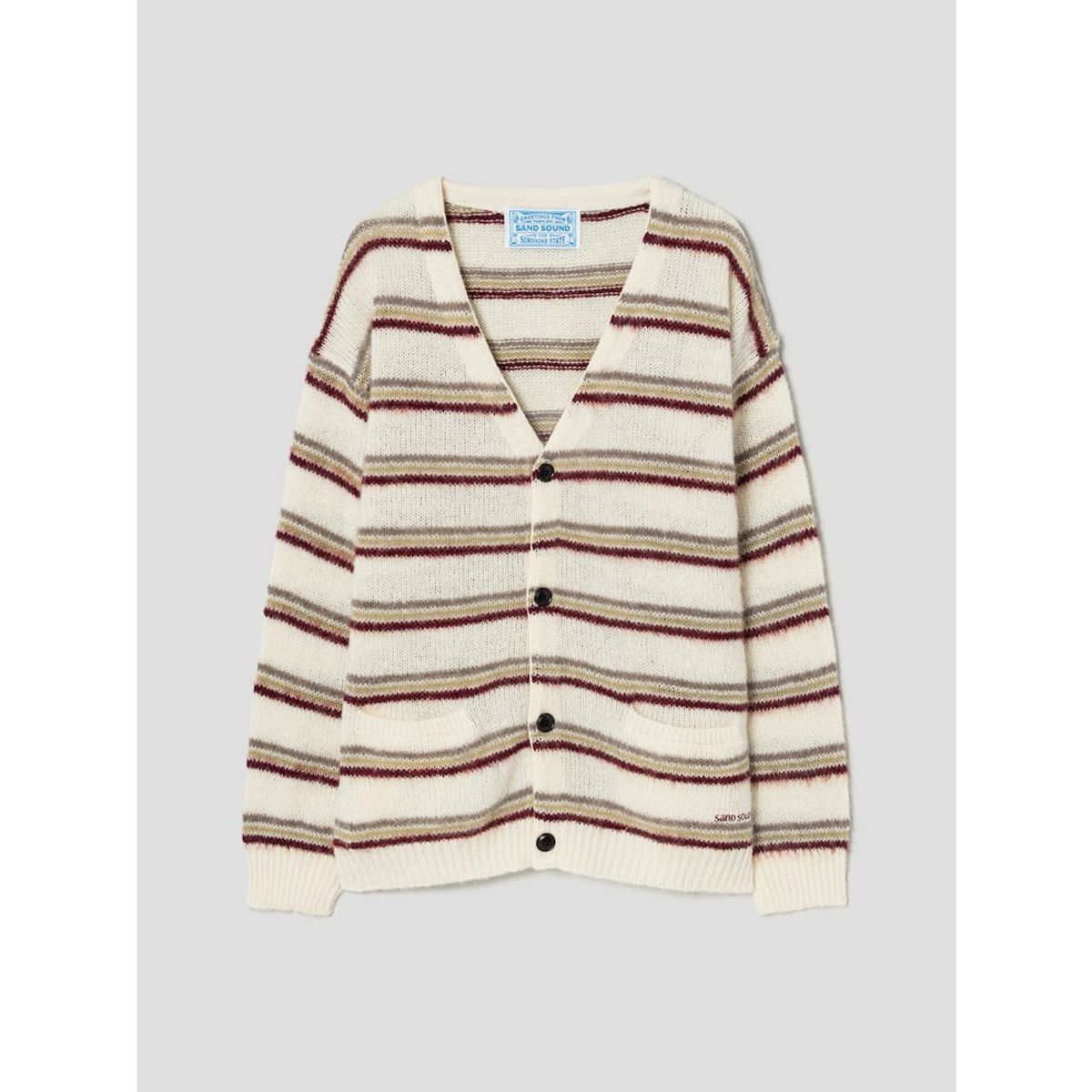 샌드 사운드(SAND SOUND) Mohair Stripe Cardigan  Beige