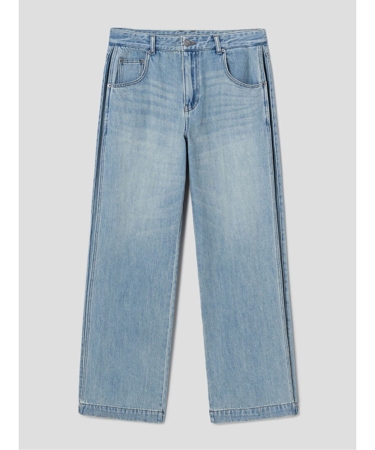 샌드 사운드(SAND SOUND) Gather Wide Denim Pants  Sky Blue