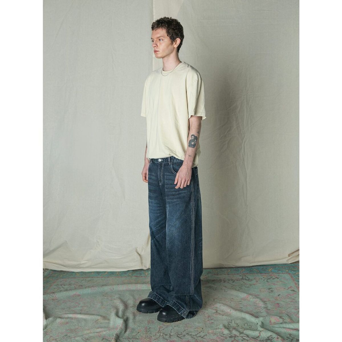 샌드 사운드(SAND SOUND) Nep Vintage Denim Pants  Navy
