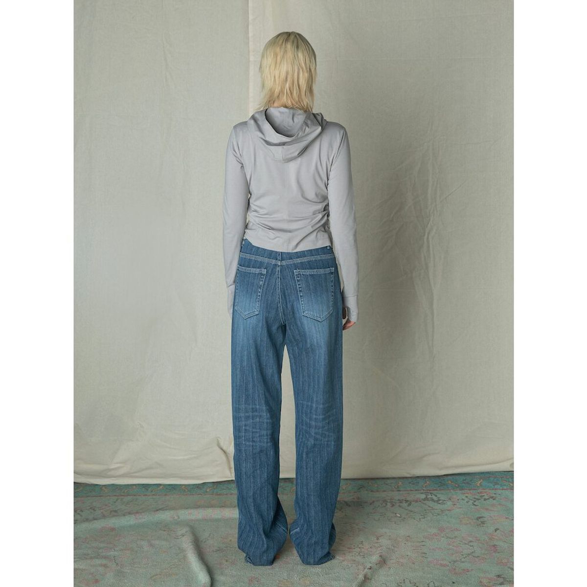 샌드 사운드(SAND SOUND) Women Slub Denim Pants   Blue