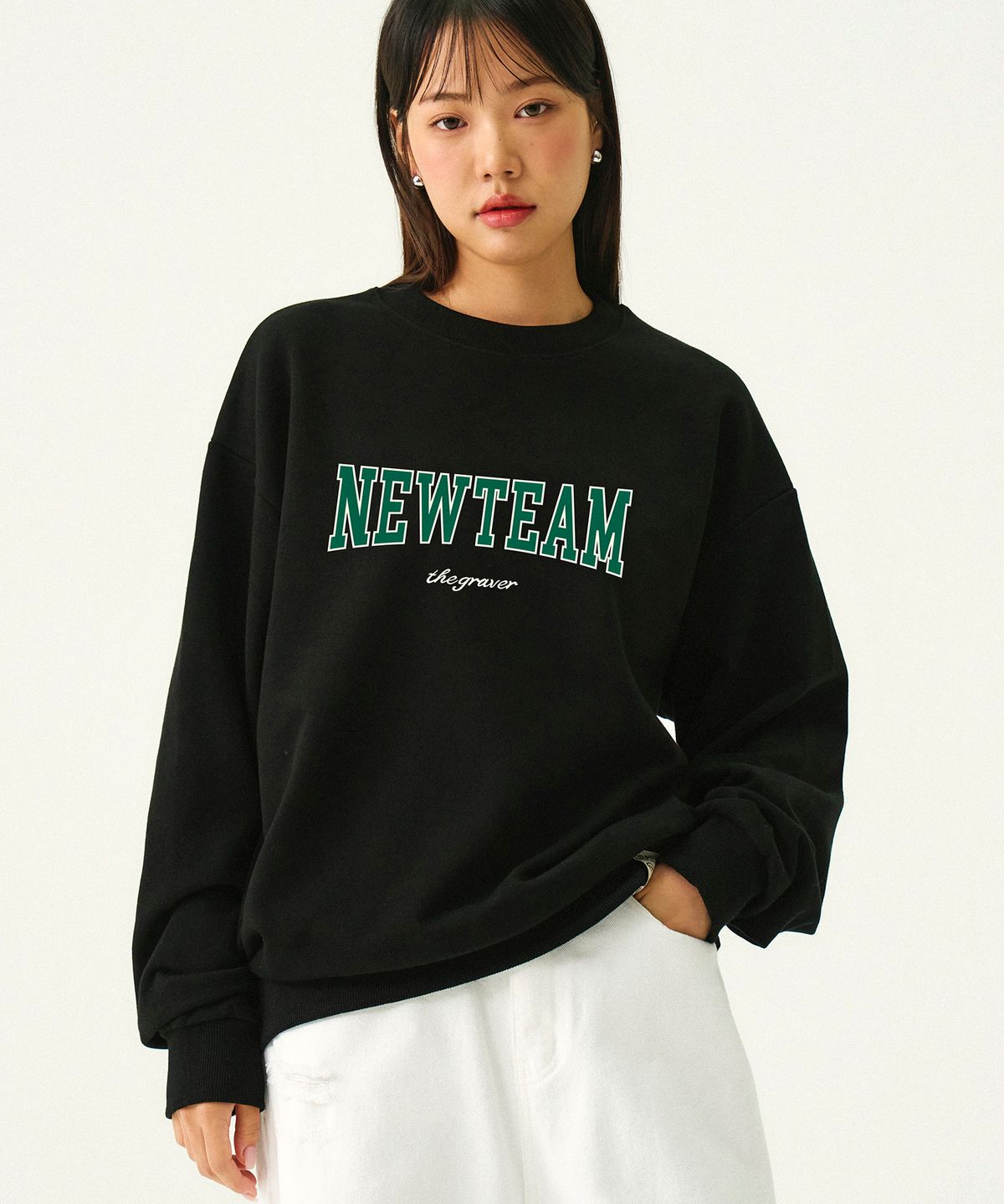 그레이버(GRAVER) [UNISEX]NEW-TEAM 프린팅 맨투맨_4color