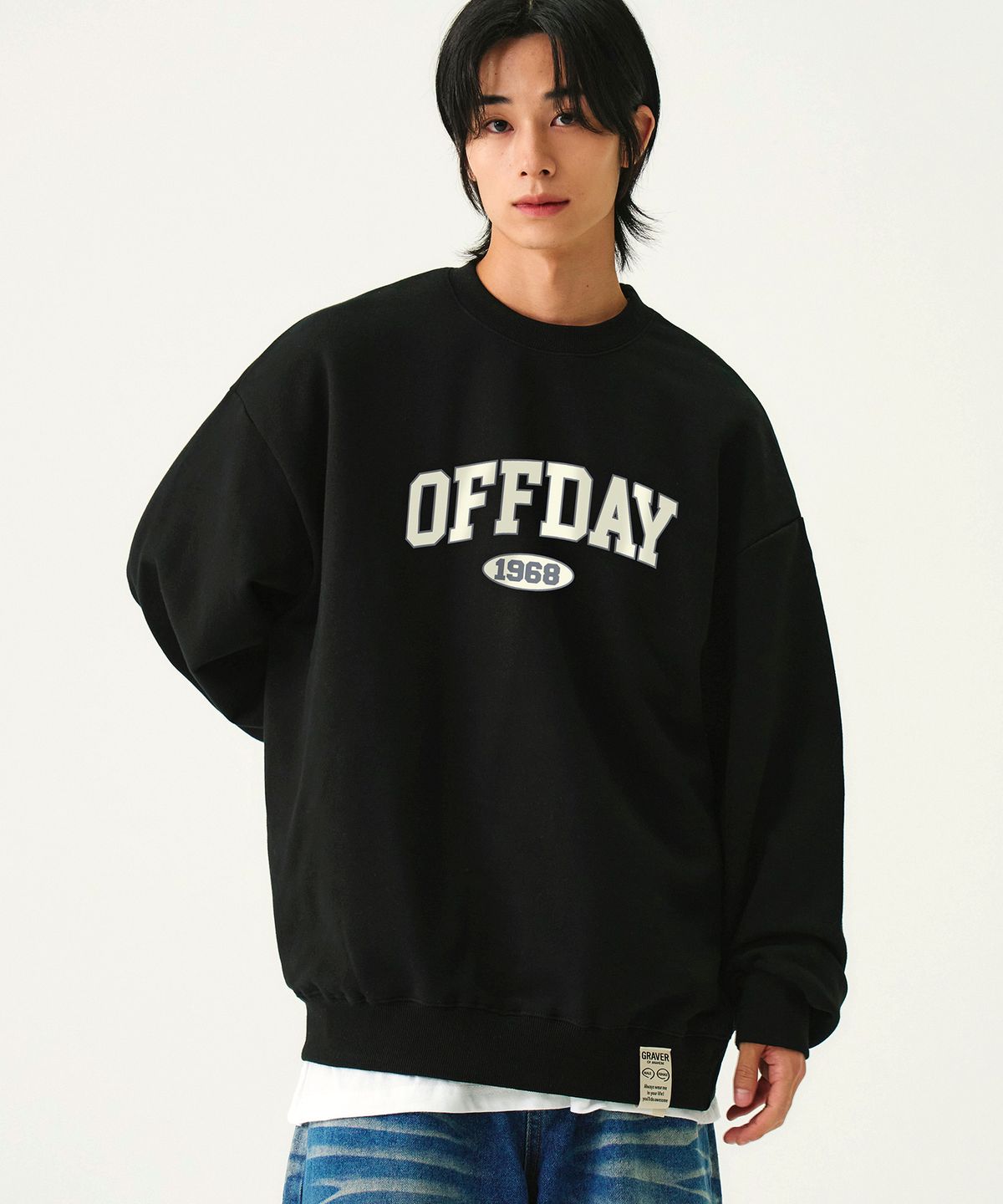 그레이버(GRAVER) [UNISEX]1968 OFFDAY 맨투맨_4color