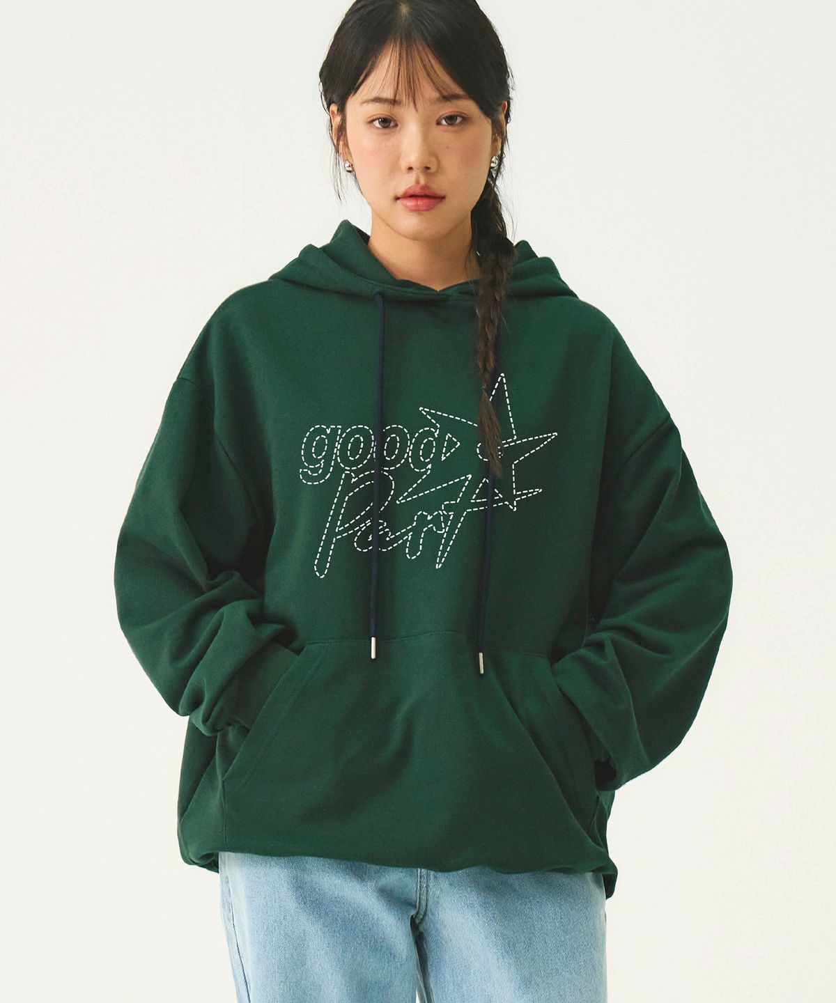 그레이버(GRAVER) [UNISEX]GOOD-PART 후드티_3color