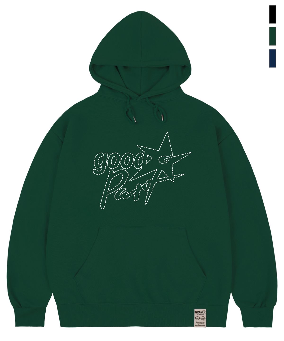 그레이버(GRAVER) [UNISEX]GOOD-PART 후드티_3color