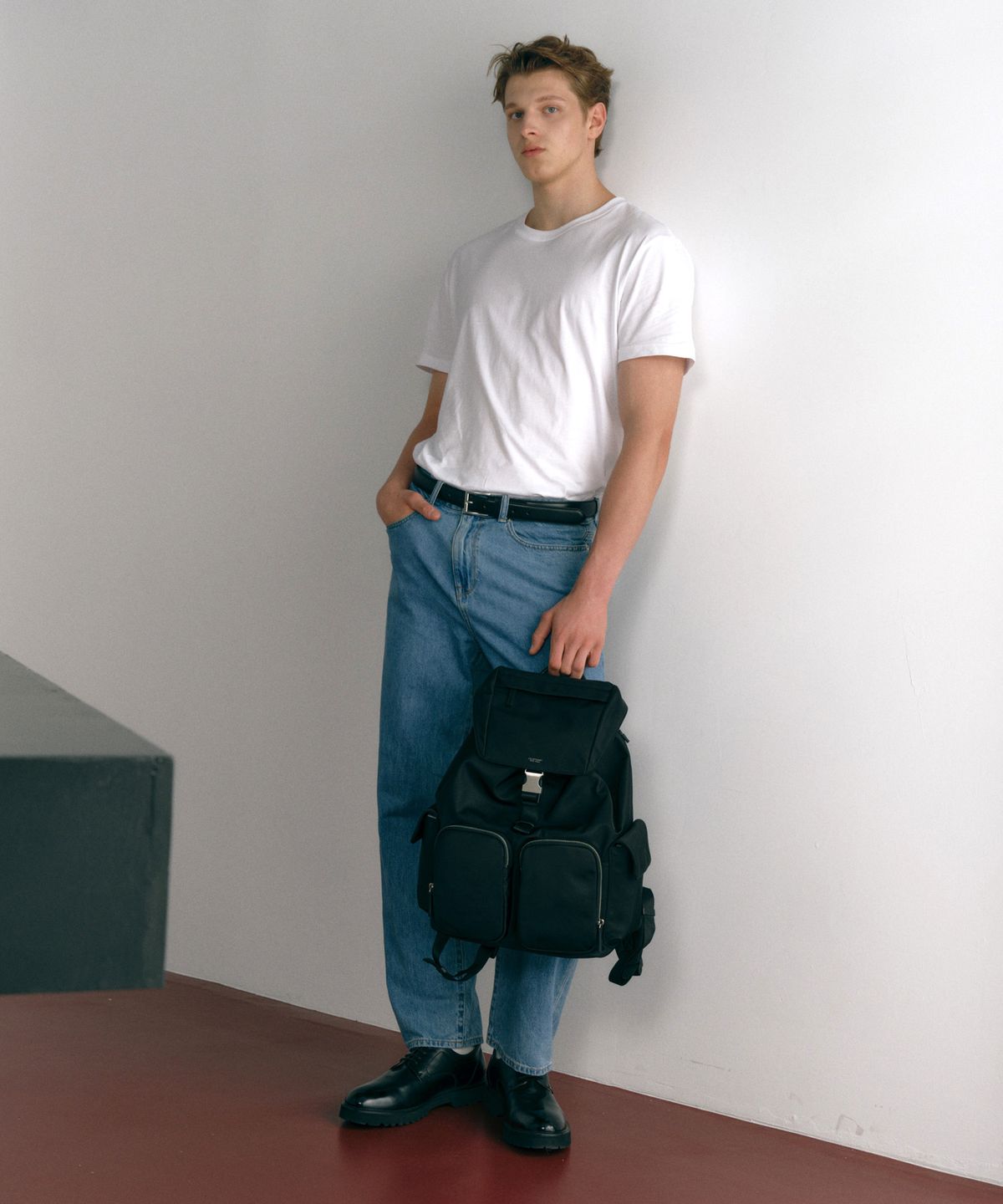 질스튜어트 맨 액세서리(JILLSTUART MEN ACC) [ESSEN] 에쎈 블랙 나일론 백팩