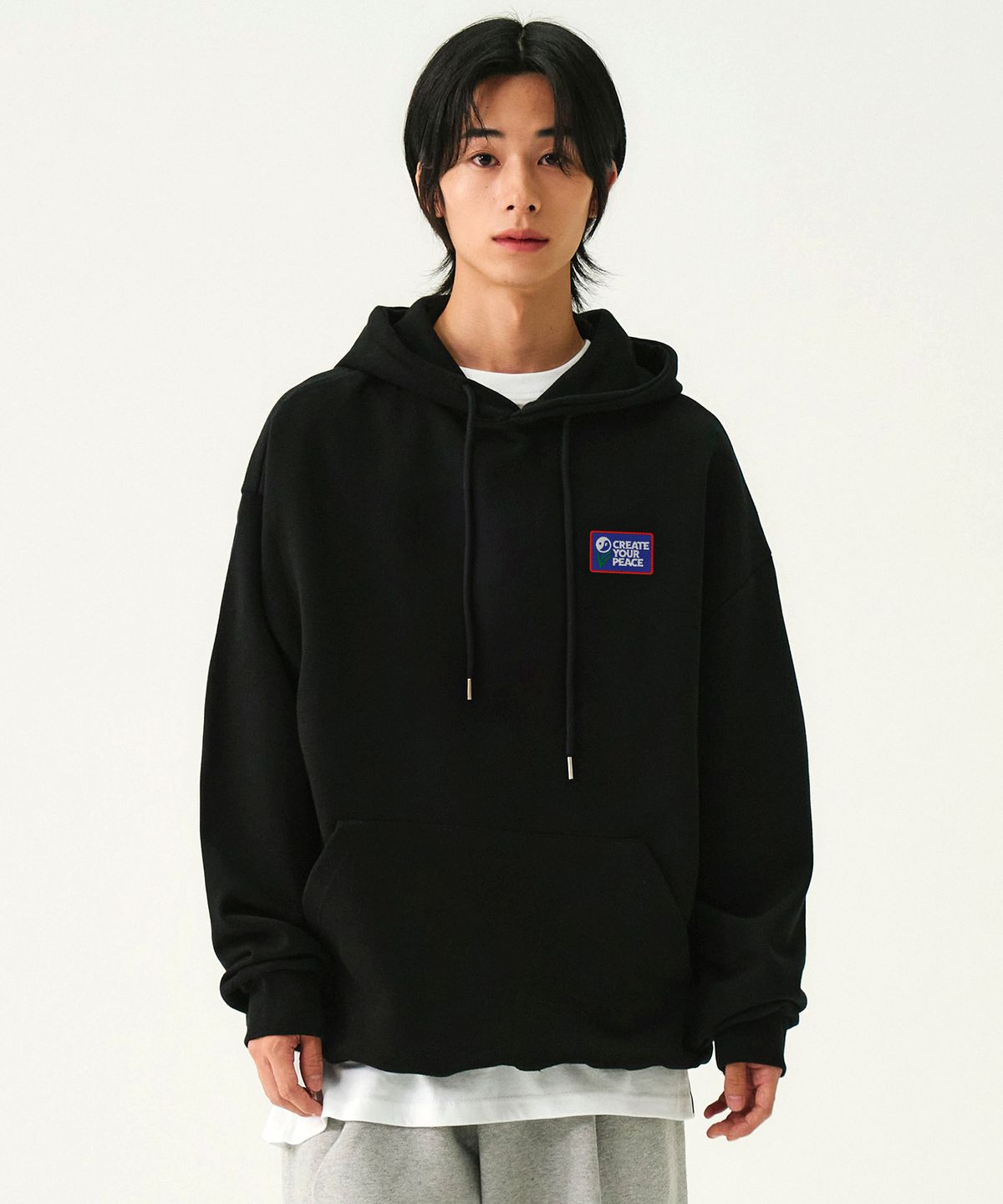 그레이버(GRAVER) [UNISEX]CREATE YOUR PEACE 후드티_2color