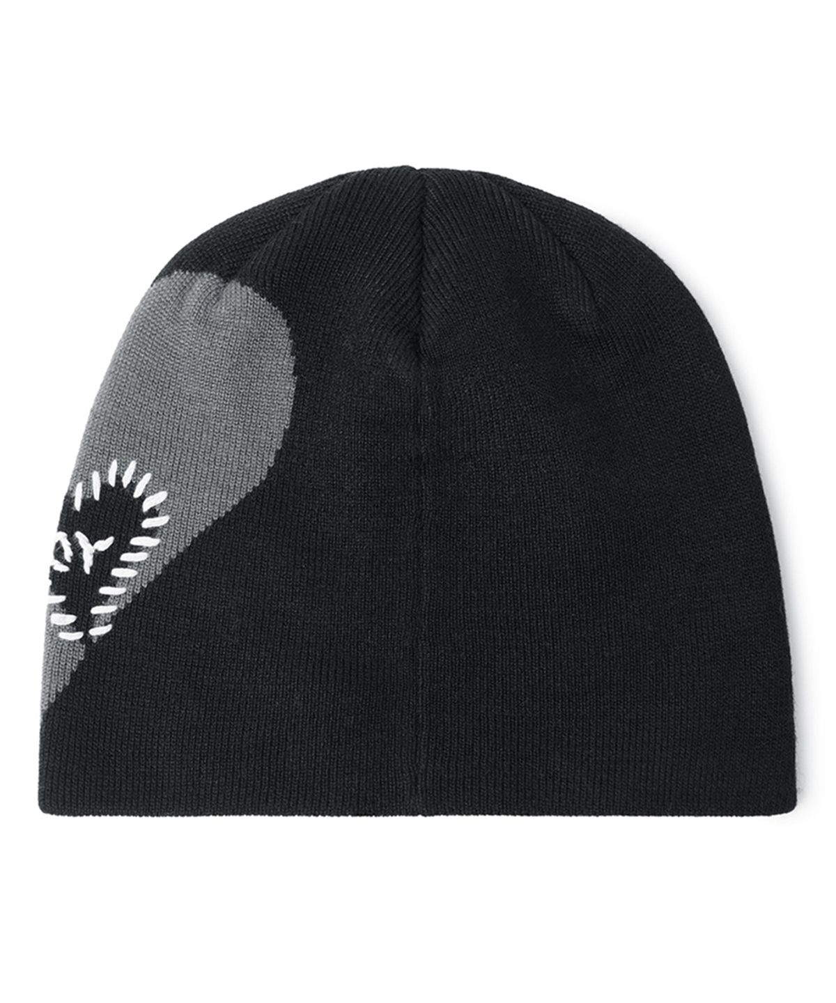오픈야드(오와이)(OPENYARD(OY)) STITCHED HEART BEANIE - BLACK