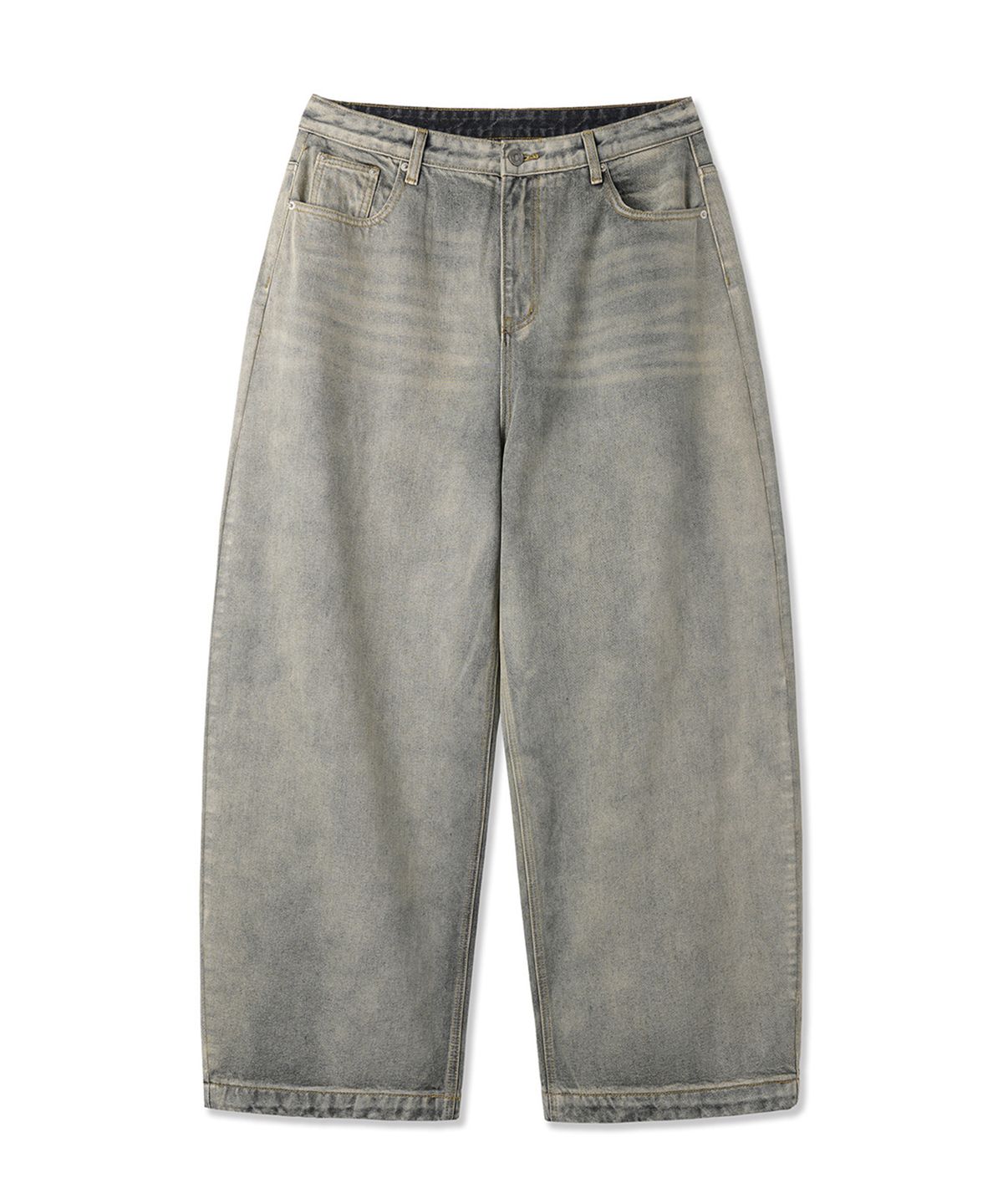 오픈야드(오와이)(OPENYARD(OY)) WIDE VOLUME PANTS - DUST INDIGO