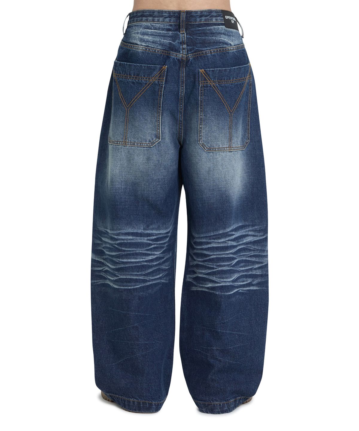 오픈야드(오와이)(OPENYARD(OY)) WIDE VOLUME PANTS - MID BLUE