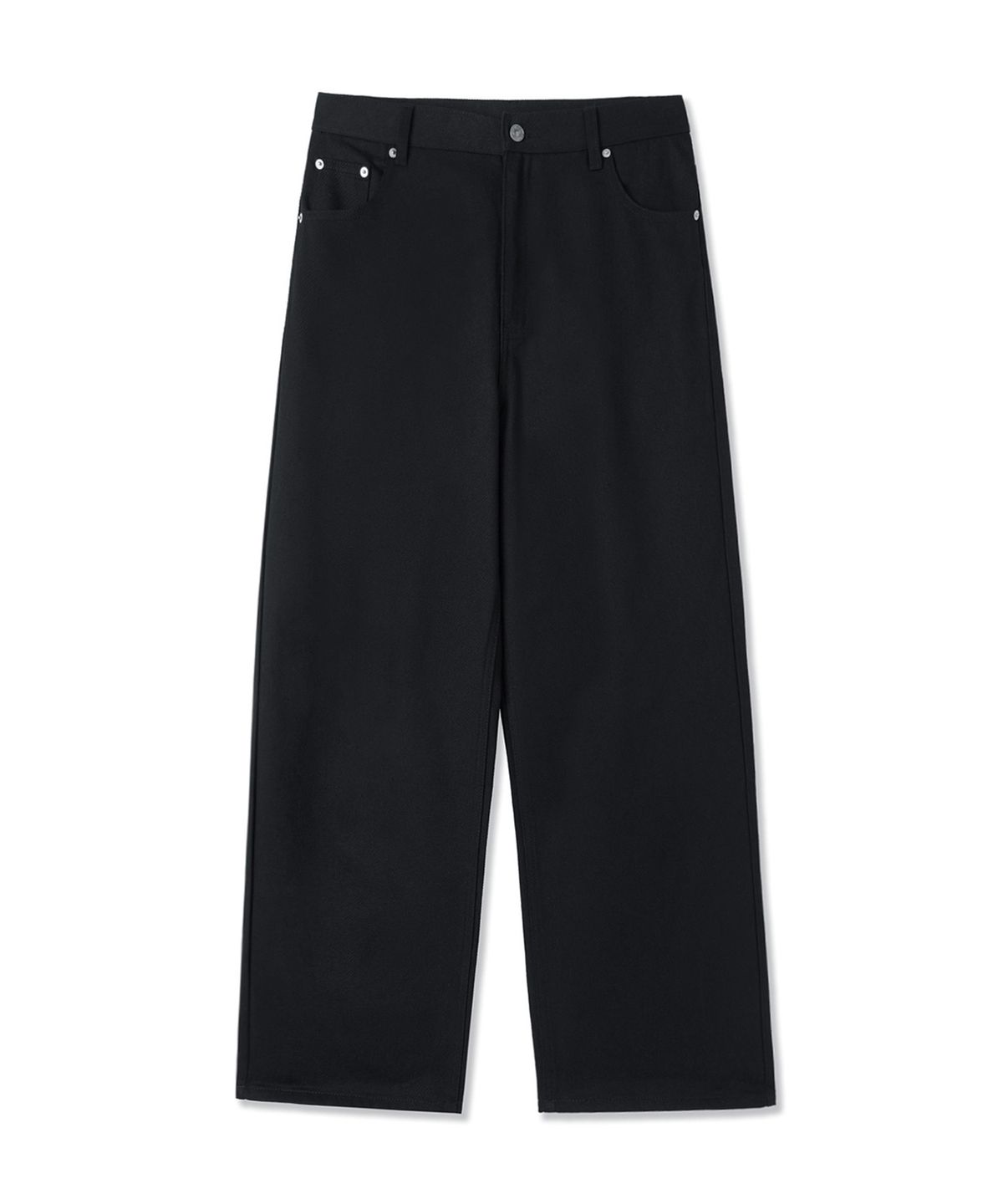 오픈야드(오와이)(OPENYARD(OY)) ODOLLY BACK POCKET LOOSE BAGGY PANTS - BLACK