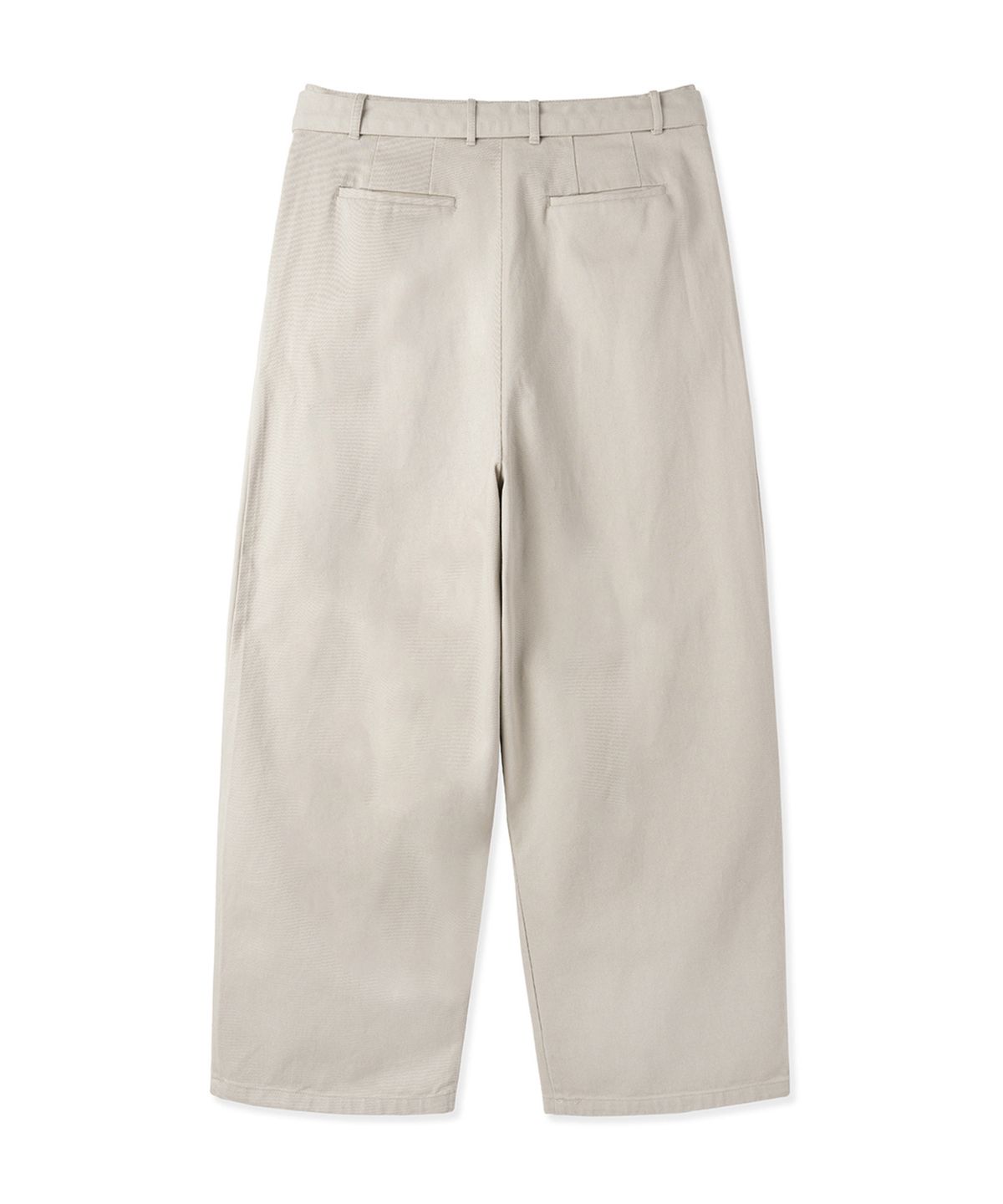 오픈야드(오와이)(OPENYARD(OY)) BELTED SIDE TWO TUCK WIDE PANTS - BEIGE