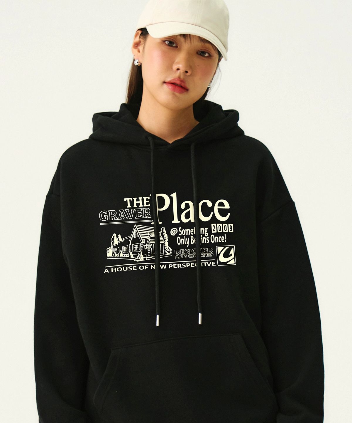 그레이버(GRAVER) [UNISEX]THE-PLACE 후드티_4color
