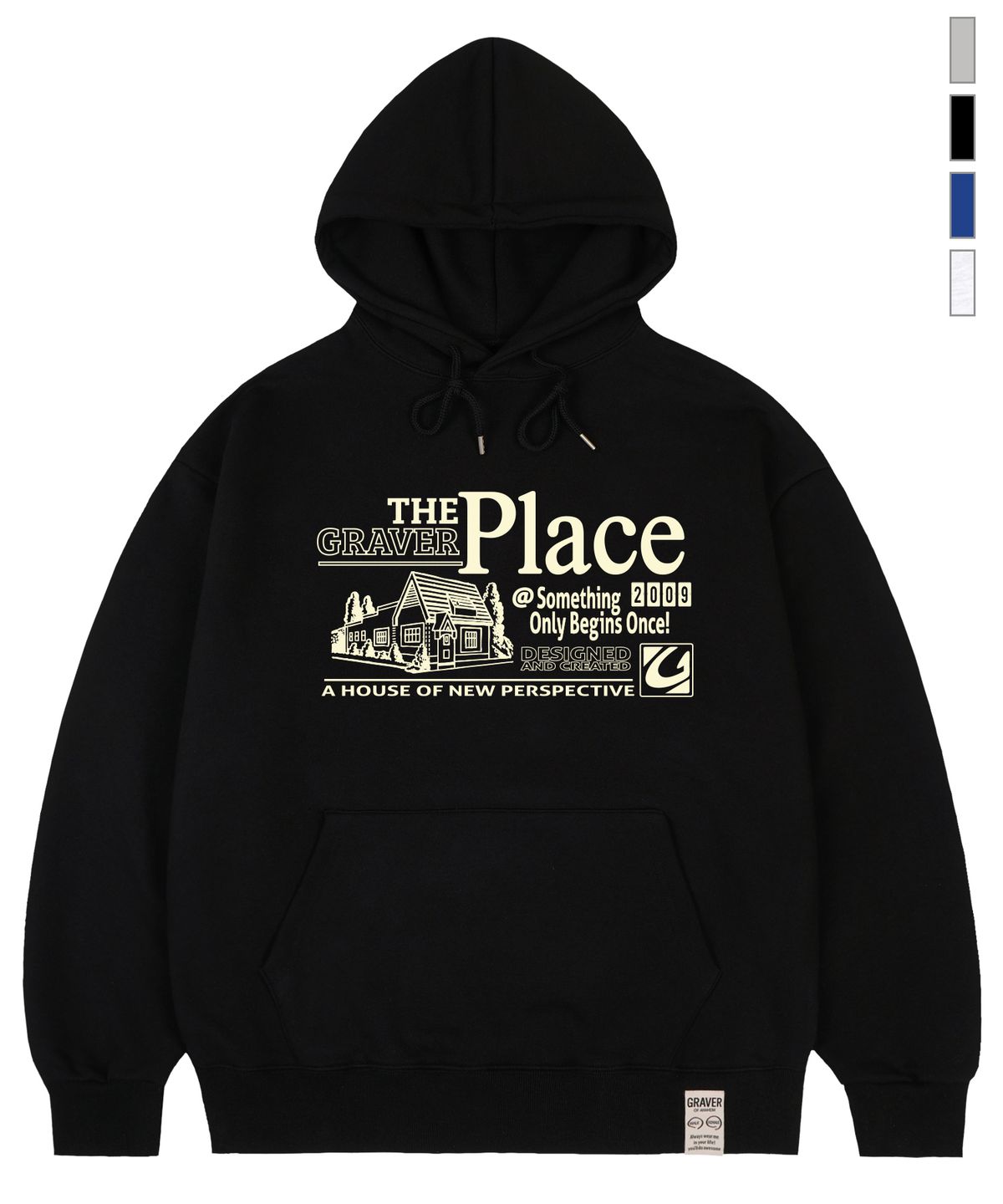 그레이버(GRAVER) [UNISEX]THE-PLACE 후드티_4color