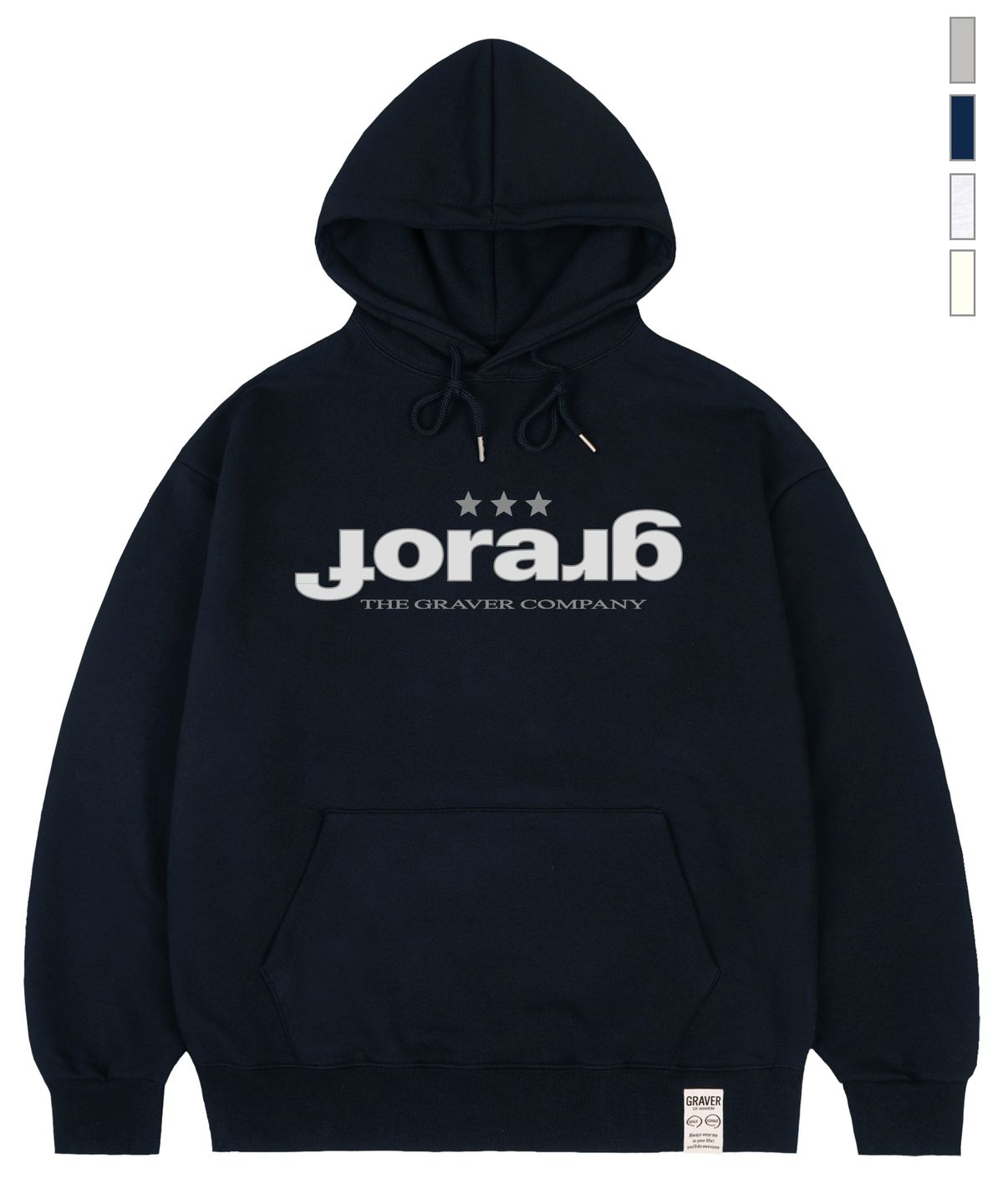 그레이버(GRAVER) [UNISEX]GRAR-OF 후드티_4color