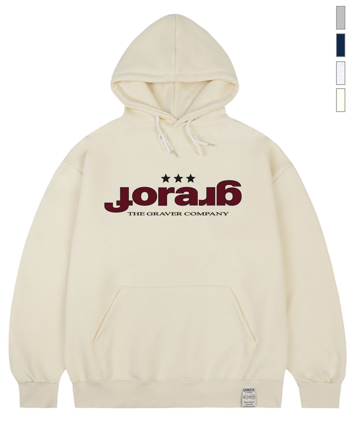 그레이버(GRAVER) [UNISEX]GRAR-OF 후드티_4color