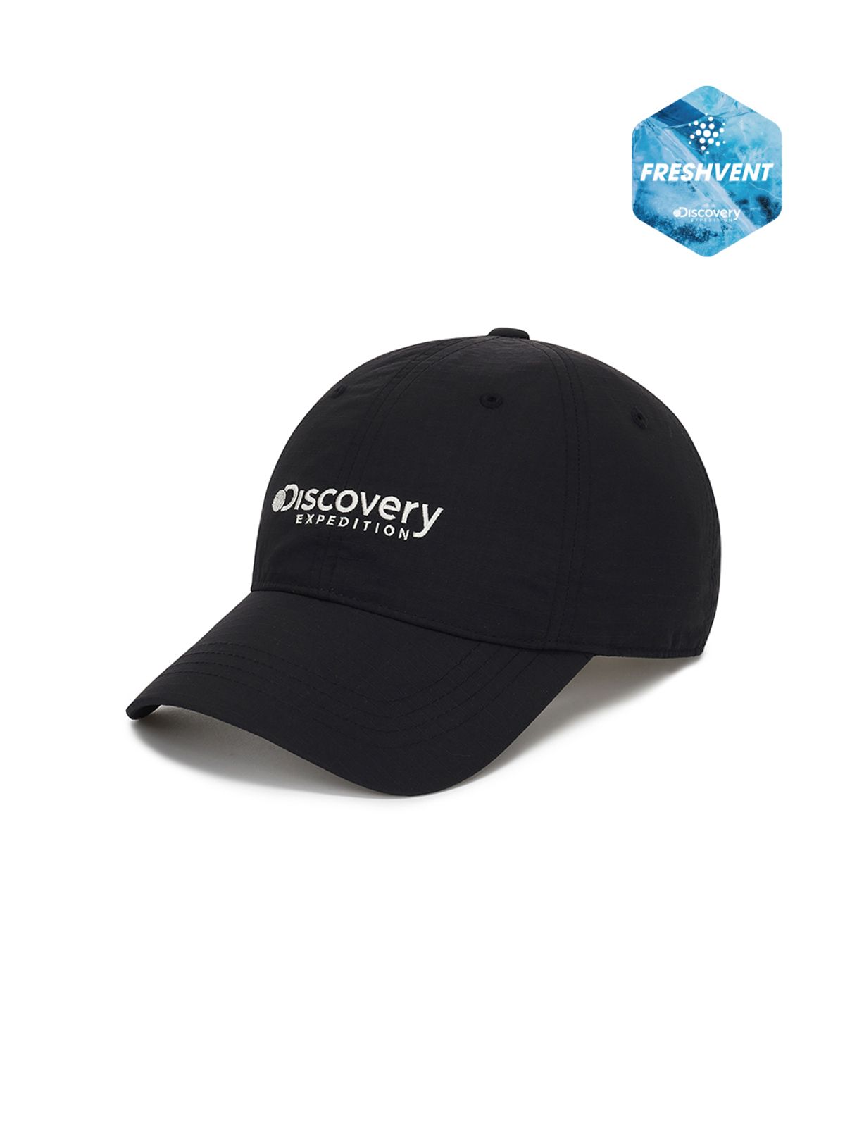 디스커버리 익스페디션(DISCOVERY EXPEDITION) 프레시벤트 나일론 립스탑 볼캡 (BLACK)
