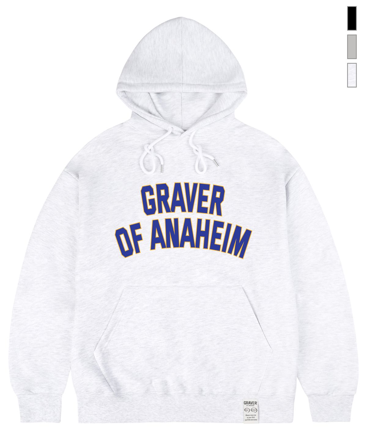 그레이버(GRAVER) [UNISEX]스탠다드 아치 로고 후드티_3color