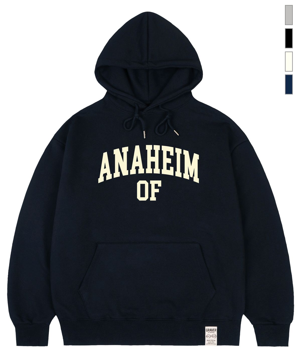 그레이버(GRAVER) [UNISEX]ANAHEIM OF 후드티_4color